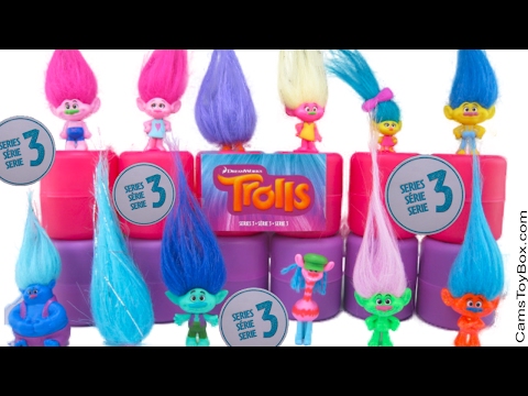 Dreamworks Trolls Blind Bags Series 3 Names Toy Review Toys Surprises Poppy Branch Smidge