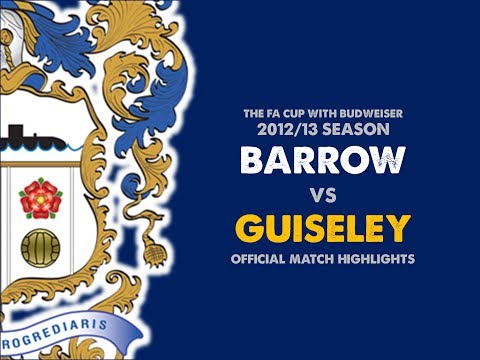 2012/13: BARROW v Guiseley (FA Cup with Budweiser 1st Round Replay)