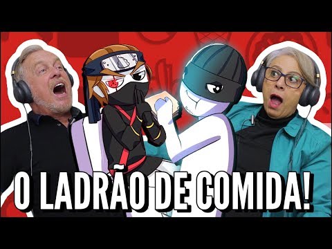 IDOSOS REAGEM A DRAWN MASK - O LADRÃO DE COMIDA DO MEU TRABALHO