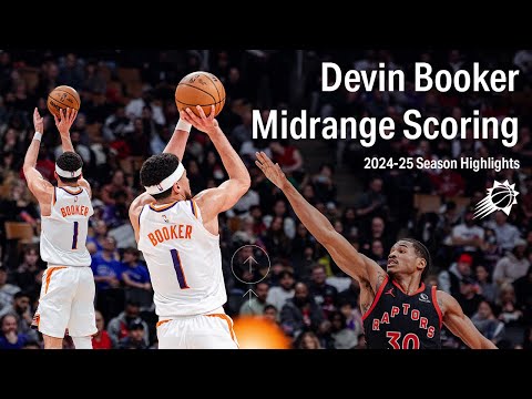 MIDRANGE BAG WORK 🎒 Devin Booker's Best Midrange Scoring of 2024-25 | Phoenix Suns Player Highlights