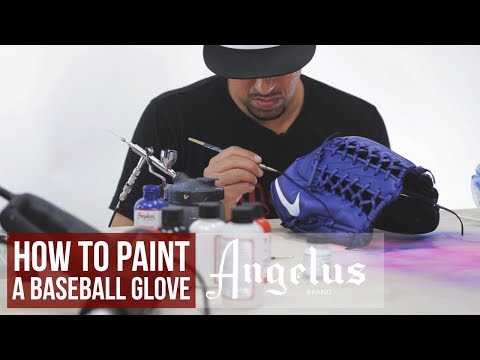 Video Thumbnail of How To Custom Baseball Gloves | Angelus Paint