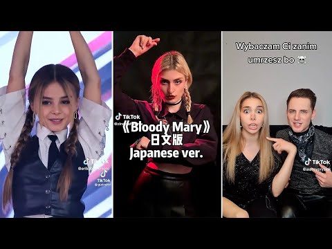 Lady Gaga Bloody Mary on 10 Languages - Wednesday Dance Song TikTok Covers Compilation