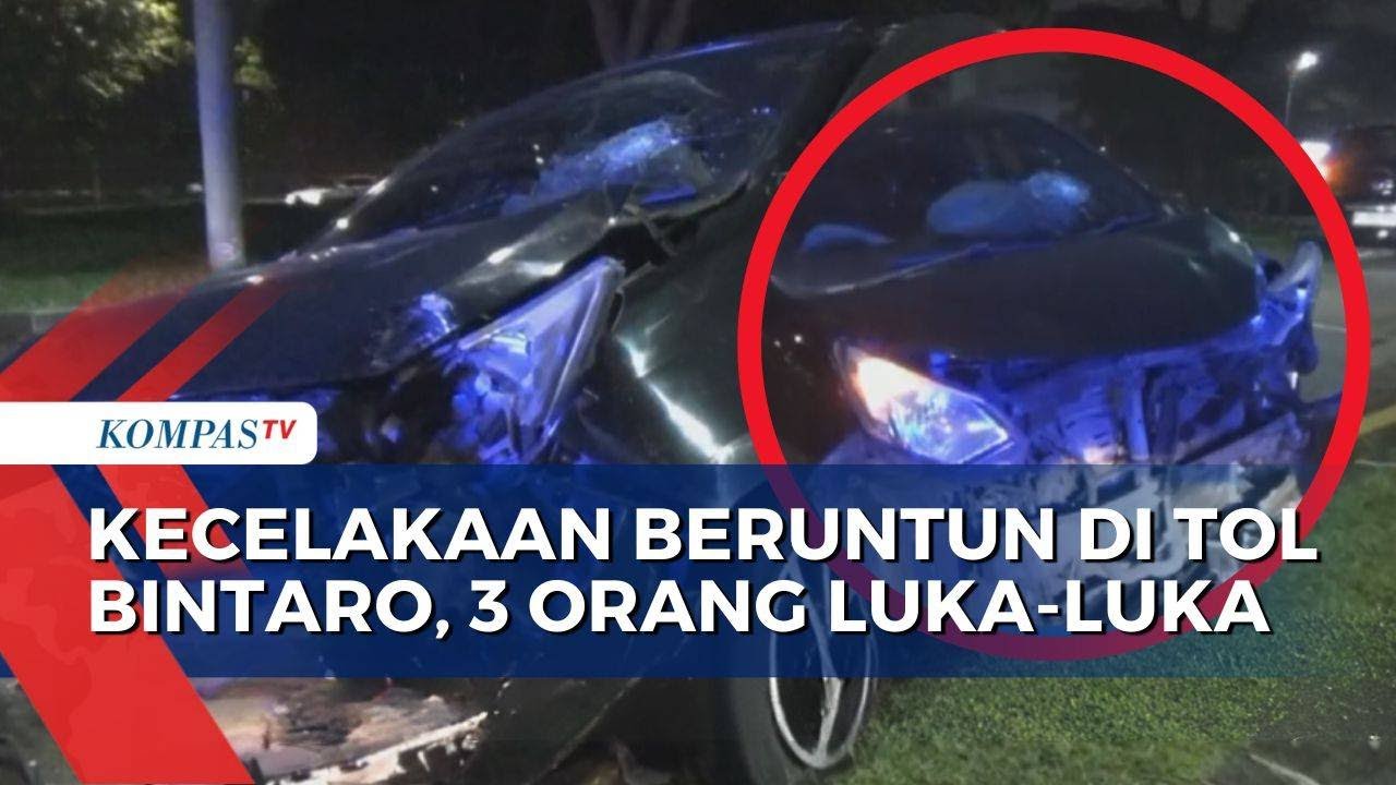 Kecelakaan Beruntun 4 Mobil di Tol Bintaro Exchange, 3 Orang Luka-Luka | SAPA PAGI