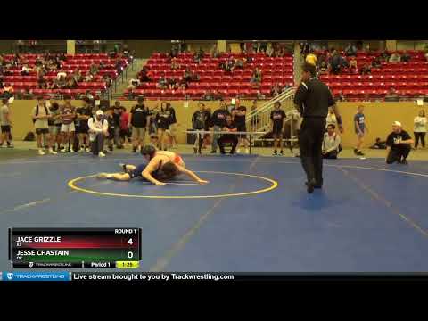102 Lbs Round 1 - Jace Grizzle, KS Vs Jesse Chastain, OK 21ab
