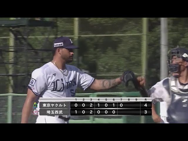 【ファーム】唸る剛腕!! ライオンズ・ティノコ 156キロのストレートで空振り三振を奪う!! 2023年9月13日 埼玉西武ライオンズ 対 東京ヤクルトスワローズ