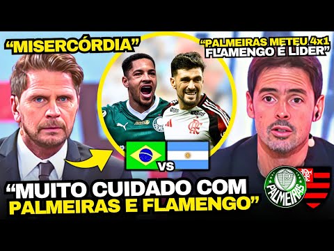 ARGENTINA TV CONCERNED ABOUT FLAMENGO AND PALMEIRAS IN THE LIBERTADORES AFTER 4-1