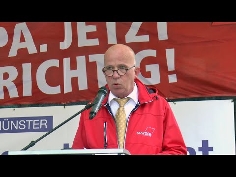 1.Mai-Demo Münster 2019 - Redebeitrag: Peter Mai, DGB Münster (Vorsitzender)