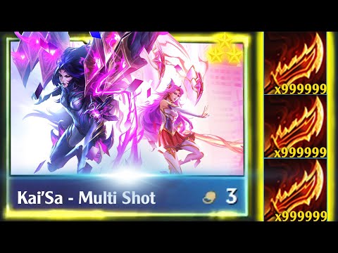x3 Guinsoo 'Multi-Shot' Kai'Sa ⭐⭐⭐ Stack Attack Speed Infinite