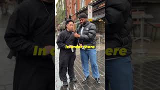 Describing the US in one word 🤔 #american #british #culture #interview #viral