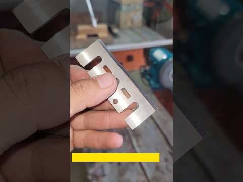 Cómo afilar cuchillas de cepillo eléctrico #carpintería #woodworking