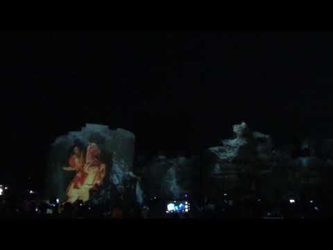 Световое шоу на празднике г  Несебр Болгария 15 08 2019 г.