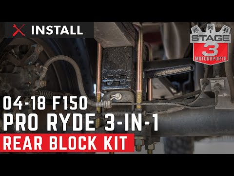 2004-2018 F150 4WD ProRyde SuperBLOK 3-in-1 Rear Lift Block Kit Install