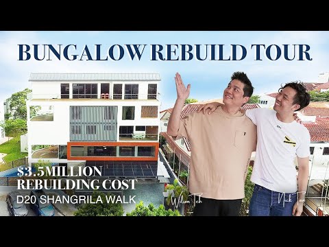 $3.5M Rebuilt Bungalow project by Rezt and Relax @ D20 Shangrila Walk | Singapore Home Tour Ep. 216