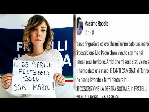 Post elezioni in Fratelli d'Italia: il 25 aprile di Rachele Mussolini, i camerati e i saluti romani