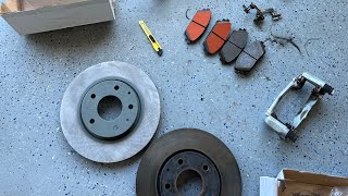 How To Change 4th Gen Mazda 3 front brake pads and rotors