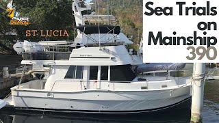 Sea Trials on a Mainship 390 in St. Lucia