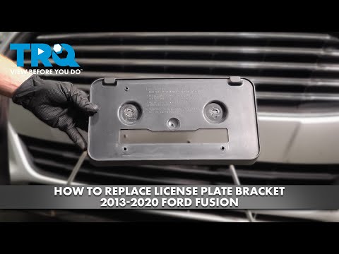 How to Replace License Plate Bracket 2013-2020 Ford Fusion