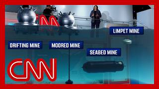 What kind of sea mines is Iran using in Strait of Hormuz?