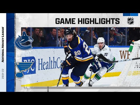 Canucks @ Blues 3/28 | NHL Highlights 2022