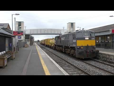Irish Rail 071 Class Loco 078 + Sperry Train - Donabate (22/3/19)
