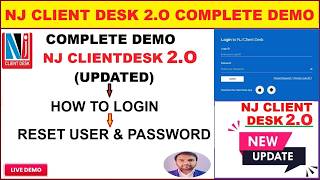 How to log in to NJ Client Desk 2.0 | Reset username & password | How to set up biometrics #nj #l...