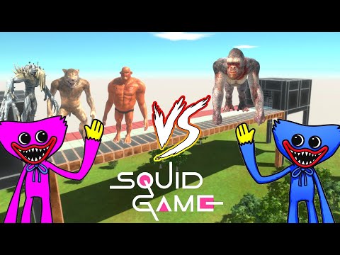 PRIMATES + CARNIVORE DINOS +  AND POPPY PLAYTIME VS INFERNALS + FANTASY + SQUID GAME GUARDS - ARBS