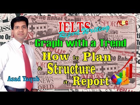 IELTS Writing Task 1 Report Writing || Graph with a Trend || Plan and Structure || Asad Yaqub Video