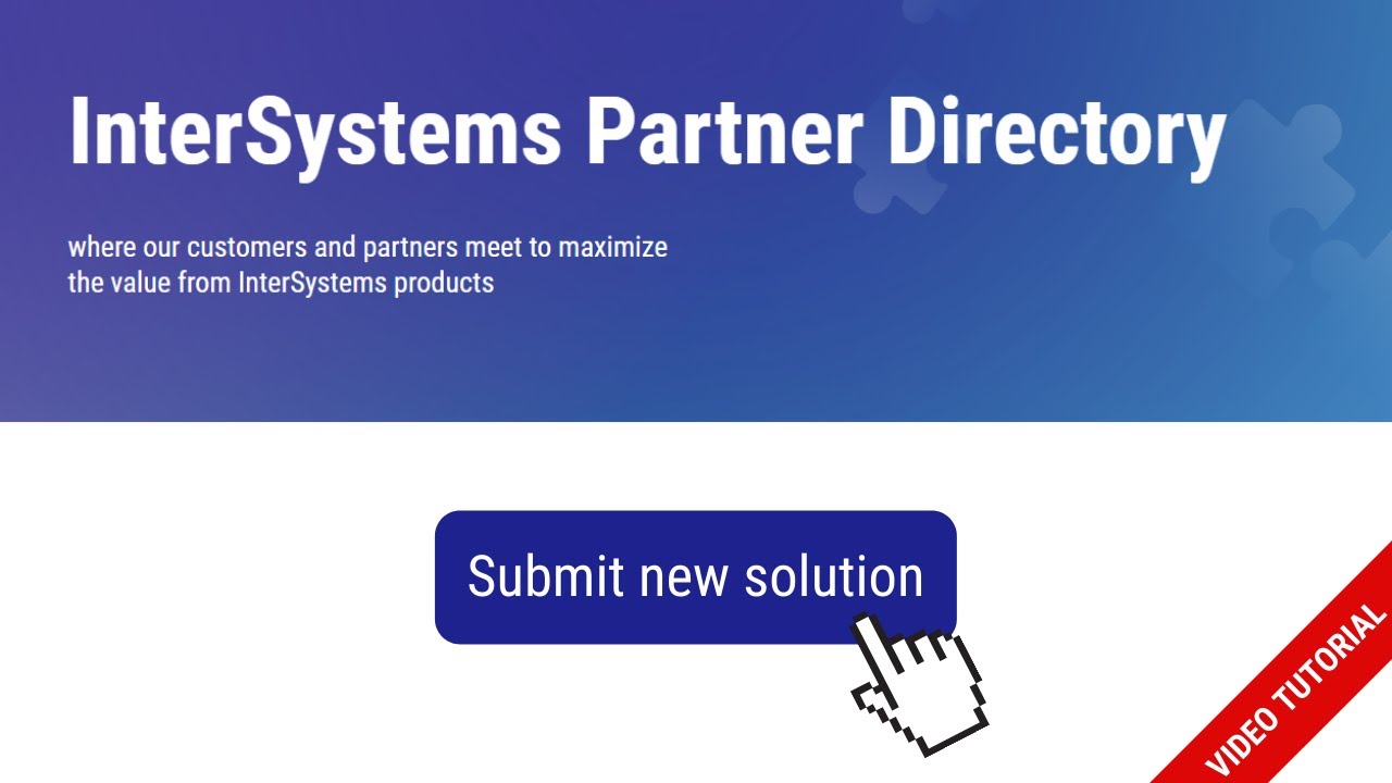 How to list a solution on InterSystems Partner Directory