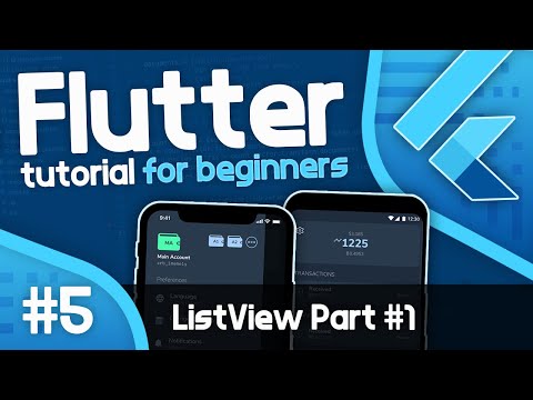 Flutter Tutorial For Beginners 5 ListView Part 1