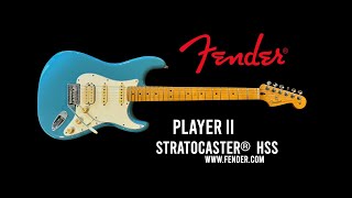 Video thumbnail for FENDER: Player II Stratocaster® HSS - Aquatone Blue + Tone Master Pro by Brett Kingman