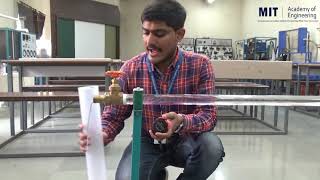 Reynold's Experiment to identify the type of flow