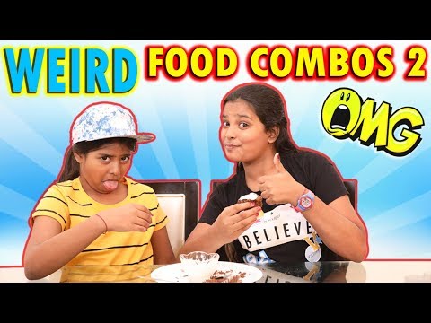 Weird Food Combination challange - Ayu and Anu | Family Vlogs | Kids Eating Contest Video