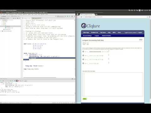 4Clojure Solution to Problem 53