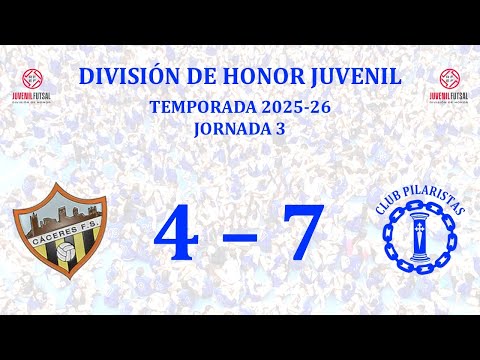 Temp. 25-26. J3: AD Cáceres Universidad FS 4 - Pilaristas 7
