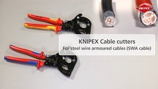 Kliešte na káble račnové Knipex 320 mm VDE 1000V 9536320