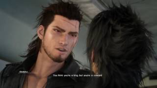 Final Fantasy XV - Off The Rails: (Train) Ignis Blind, Gladiolus To Noctis &quot;Your A Coward&quot; Cutscene