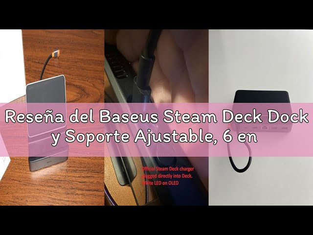 Vídeo relacionado con Baseus Steam Deck Dock y Soporte Ajustable, 6 en 1 Steam Deck Docking Station con HDMI 4K@60Hz, 3 Puertos USB-A 3.0, Ethernet y PD Carga Rápida 100W, Nuevo Diseño para Steam Deck Accesorios