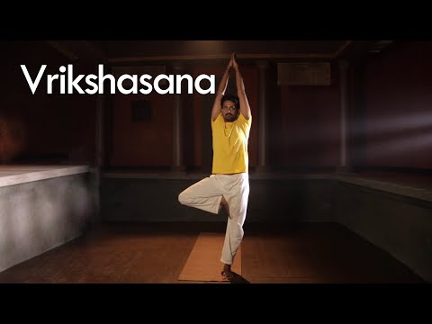 Vrikshasana (Tree Pose) For Body & Mental Concentration, To Strengthen Muscles and Ligaments of Legs