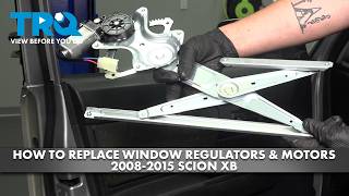 How to Replace Front Power Window Motor & Regulator Assemblies 2008-2015 Scion xB