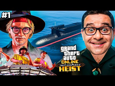 GTA 5 Online THE CAYO PERICO #1 - COMPREI O SUBMARINO KOSATKA