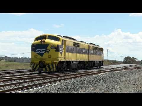 ARTC Ballast Train with SSR locomotives - Streamlined EMD diesels  locomotives Part 7 - PoathTV