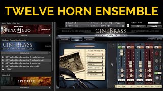 Video thumbnail for Cinesamples - Twelve Horn Ensemble | Overview & Review by Tom Hawk