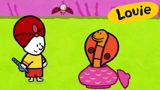 Cobra - Louie desenhe uma Cobra | Desenhos animados para crianças