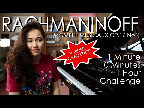 1 Min, 10 Min, 1 Hour Challenge: Rachmaninoff Moment Musicaux Op.16 No.4