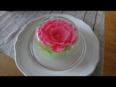 How to Make 3d Jelly Cake - Jelly Art - Prosecco and Strawberry Flavour Jelly