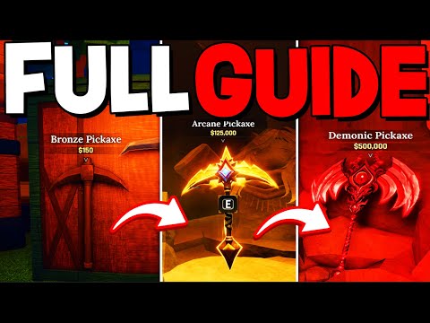 PICKAXE PROGRESSION GUIDE in THE FORGE! Roblox