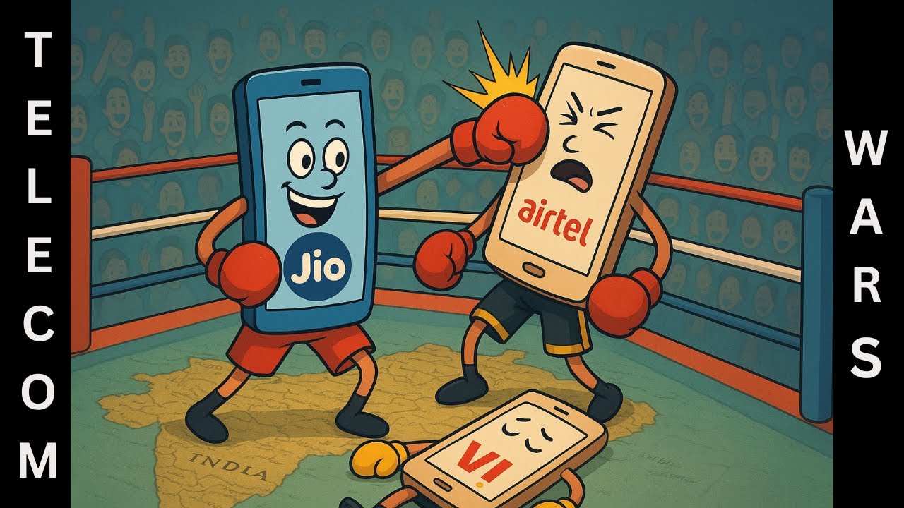 Indian telecom wars explained (MAPPED) | Jio vs Airtel vs Vi | Market share in 2025