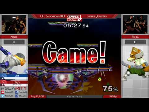 CFL Smackdown 140 Melee - Krudo (Sheik) vs Panda (Fox) - Losers Quarters