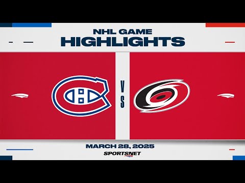 NHL Highlights | Canadiens vs. Hurricanes - March 28, 2025