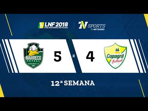 LNF2018 - Marreco 5 x 4 Copagril - Gols - 12ª Rodada